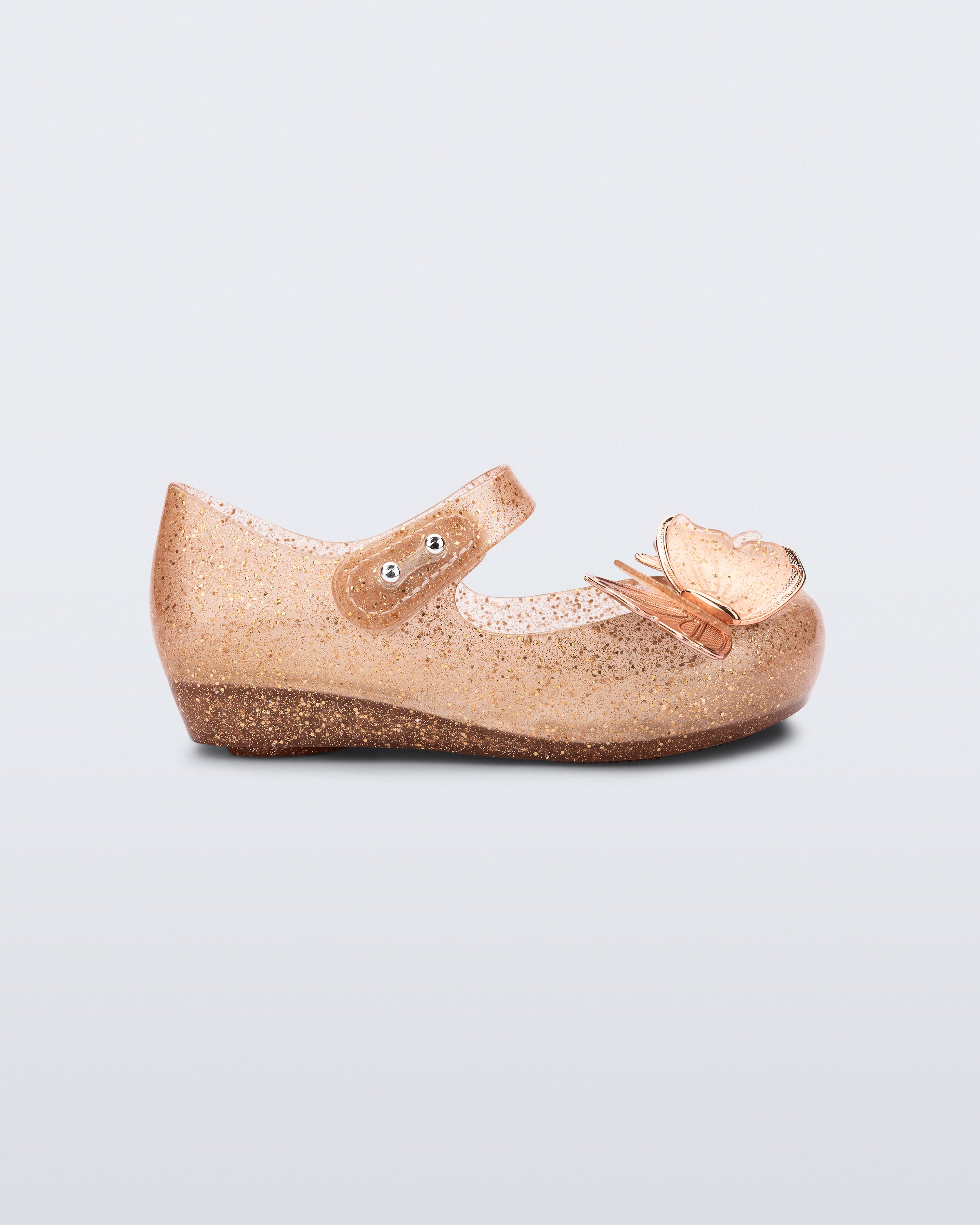 Mini Melissa Ultragirl Fly III Beige Glitter