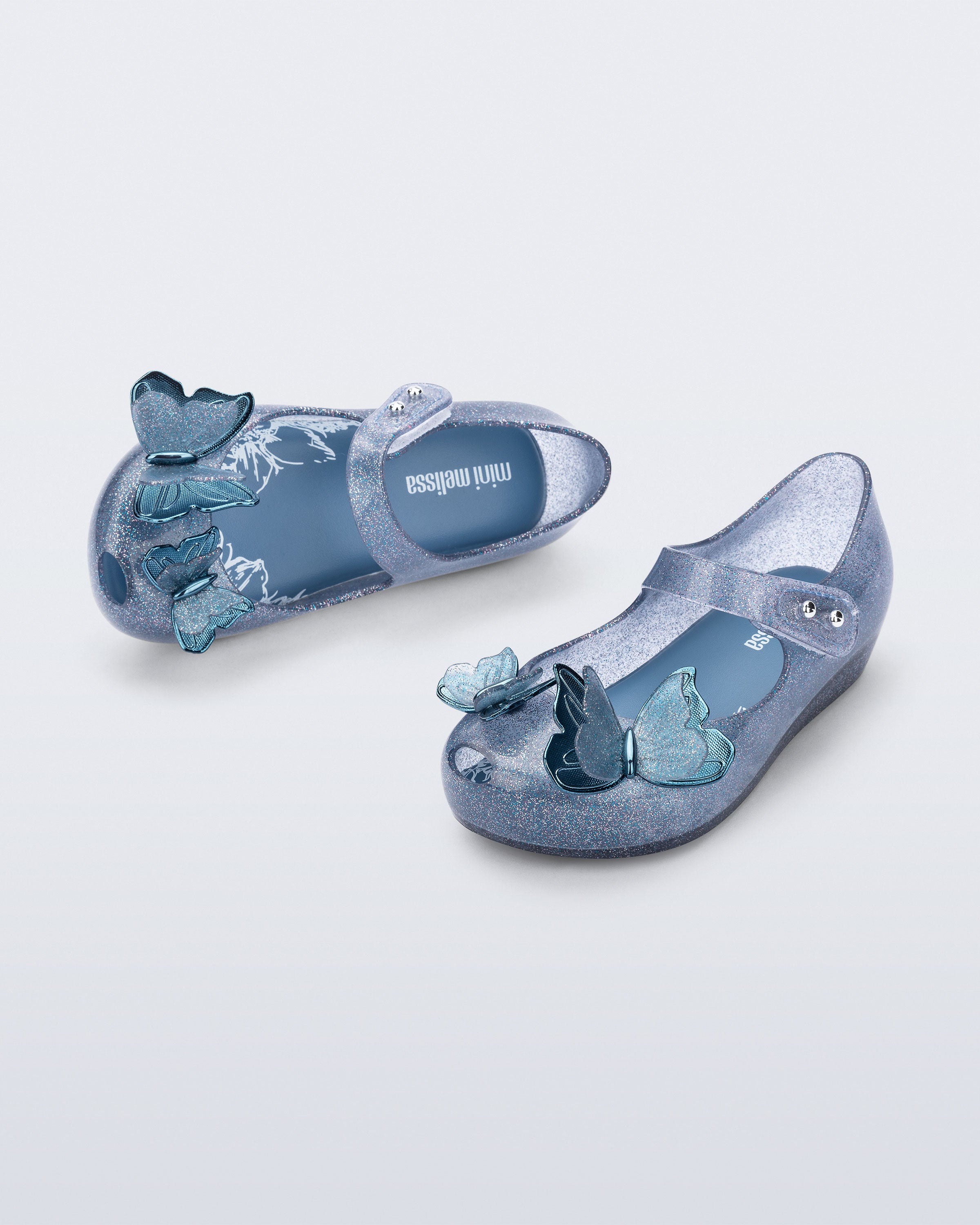 Mini Melissa Ultragirl Fly III Blue Glitter