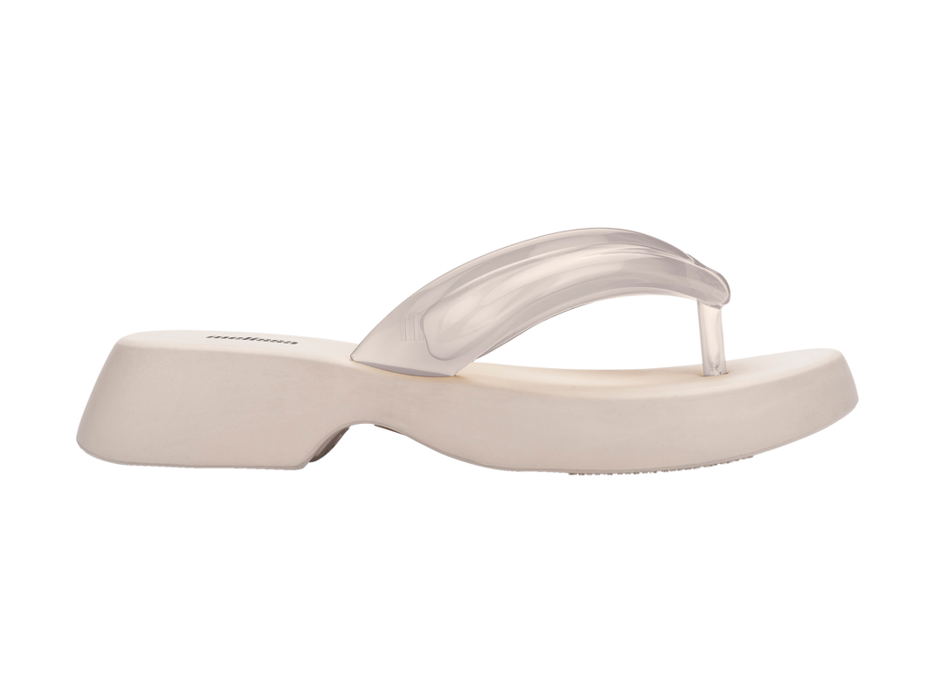 Melissa Airbubble Flip Flop Double Beige Clear
