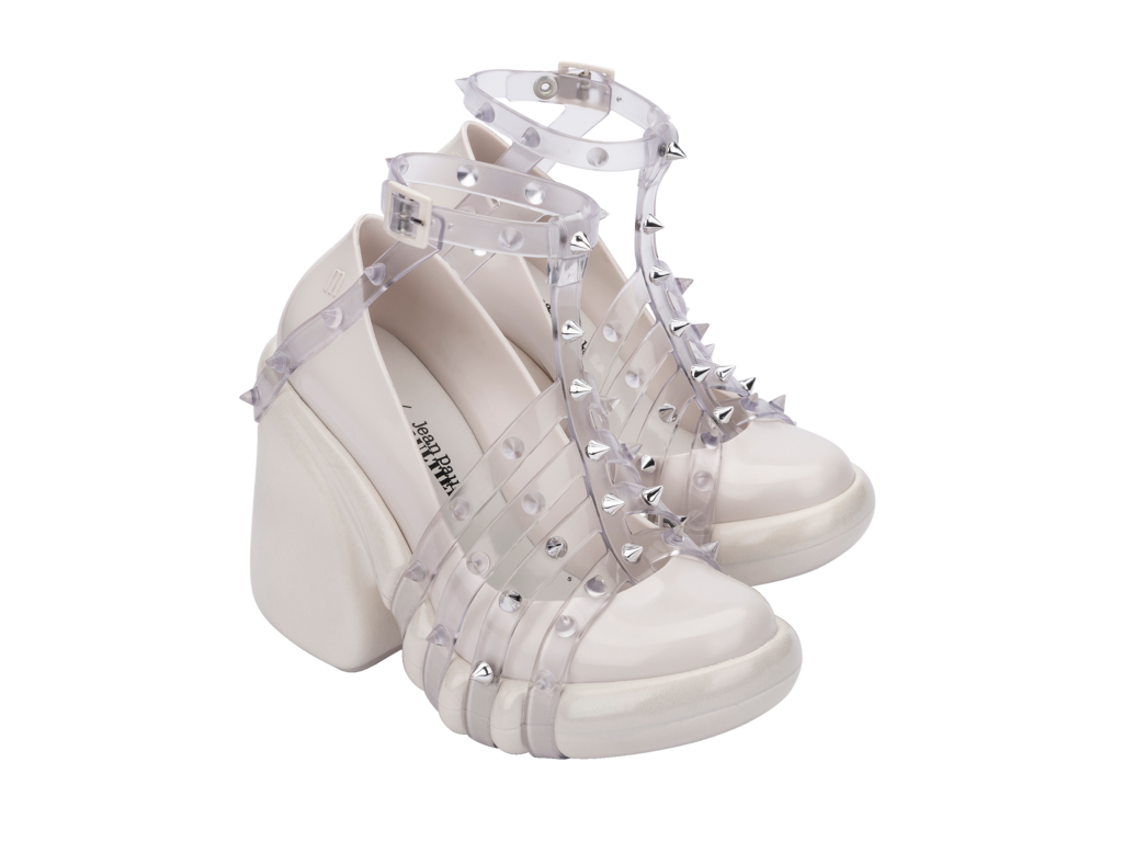 Melissa + Jean Paul Gaultier Punk Love Heel - White