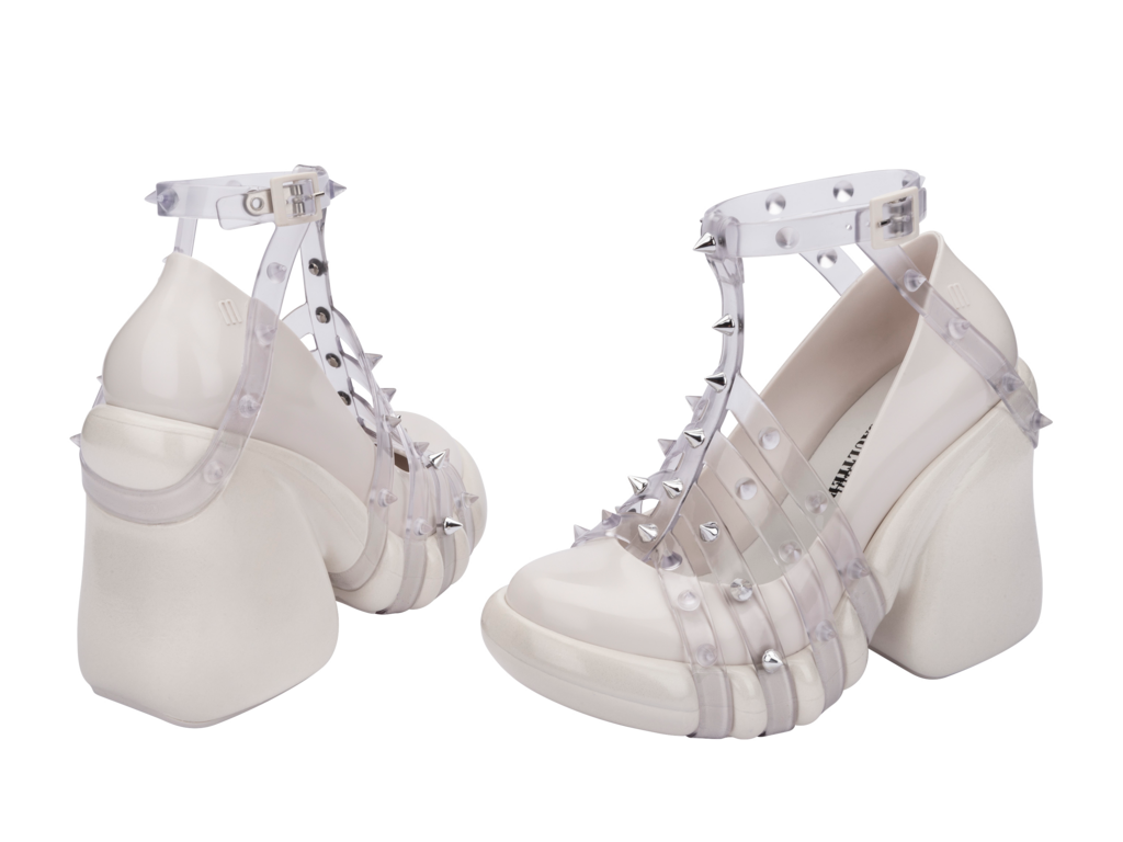Melissa + Jean Paul Gaultier Punk Love Heel - White