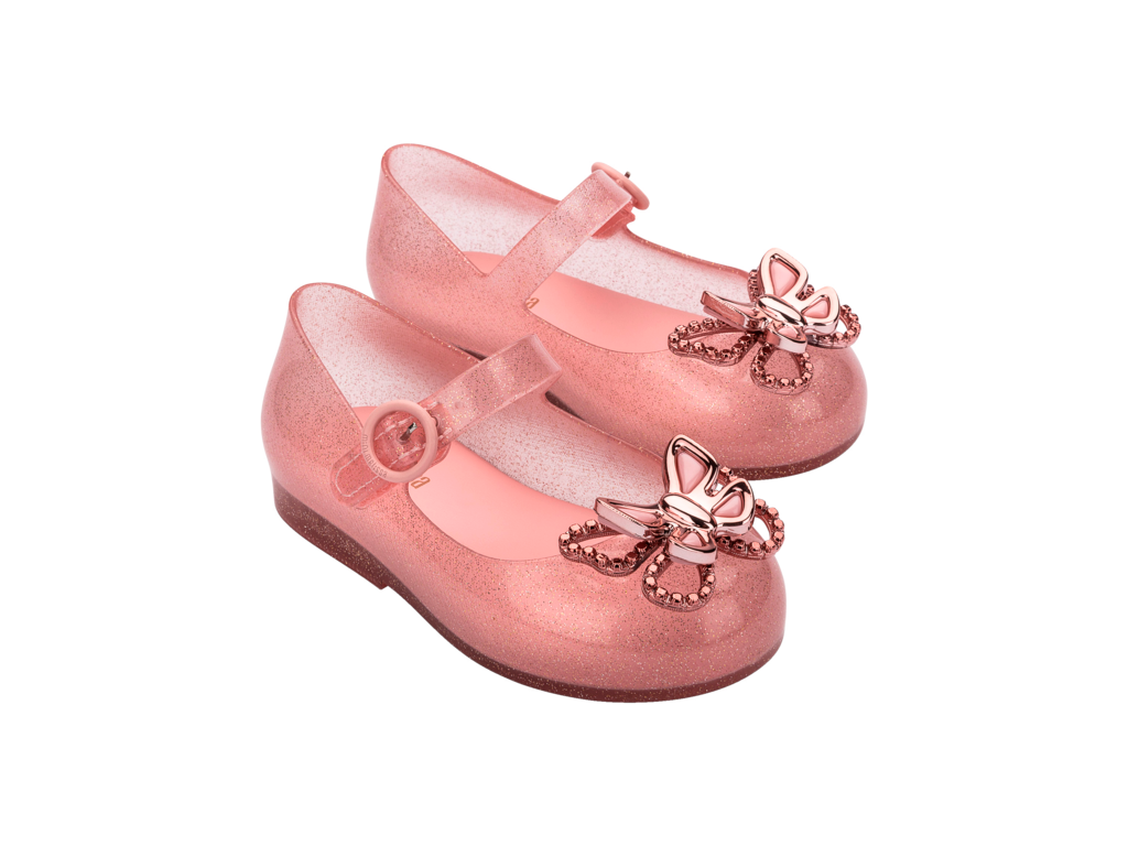 Mini Melissa Sweet Love Fly - Pink Glitter Rose