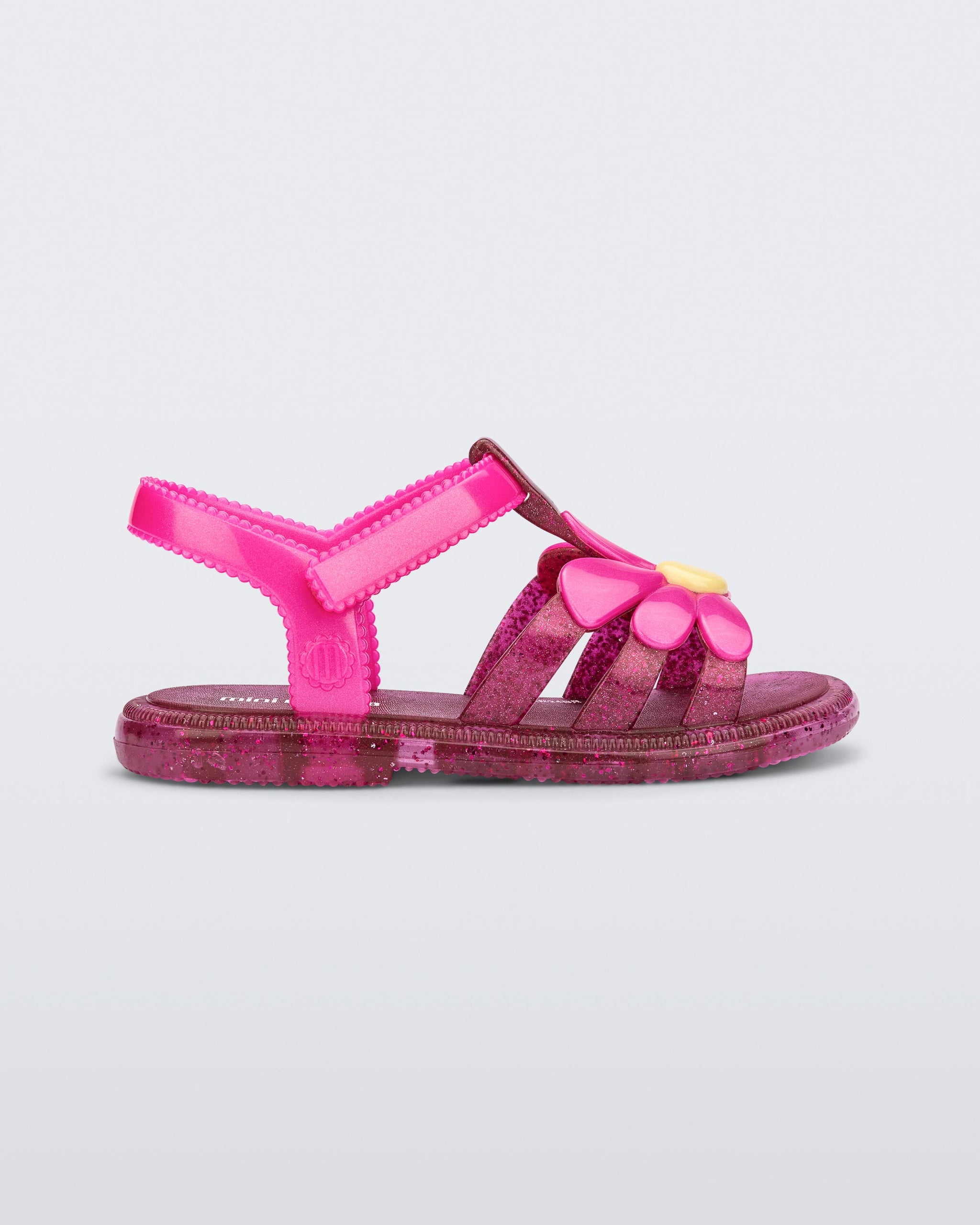 Mini Melissa Hip Bloom, Brown/Pink (Junior)