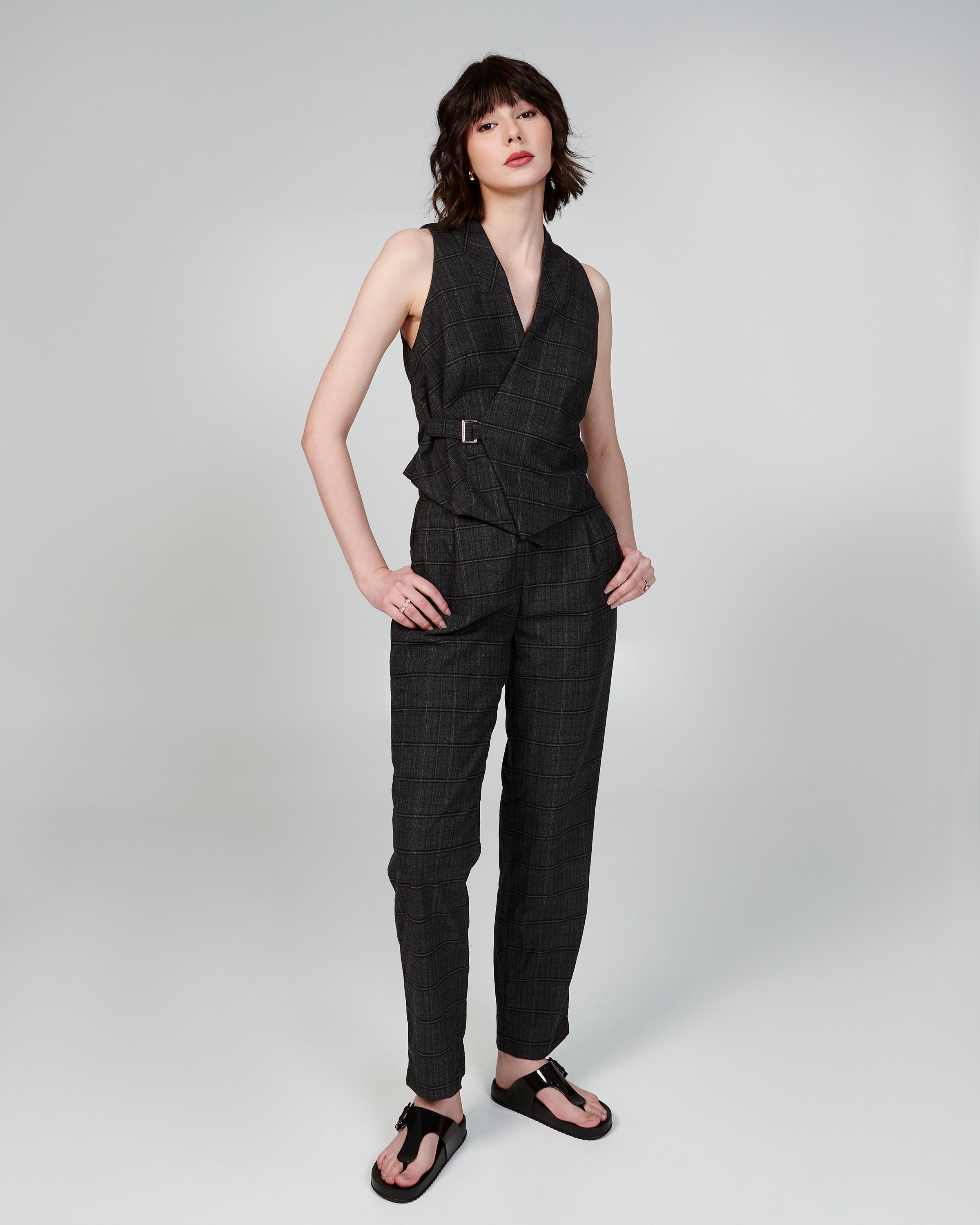 MELISSA COZY FLIP FLOP- BLACK