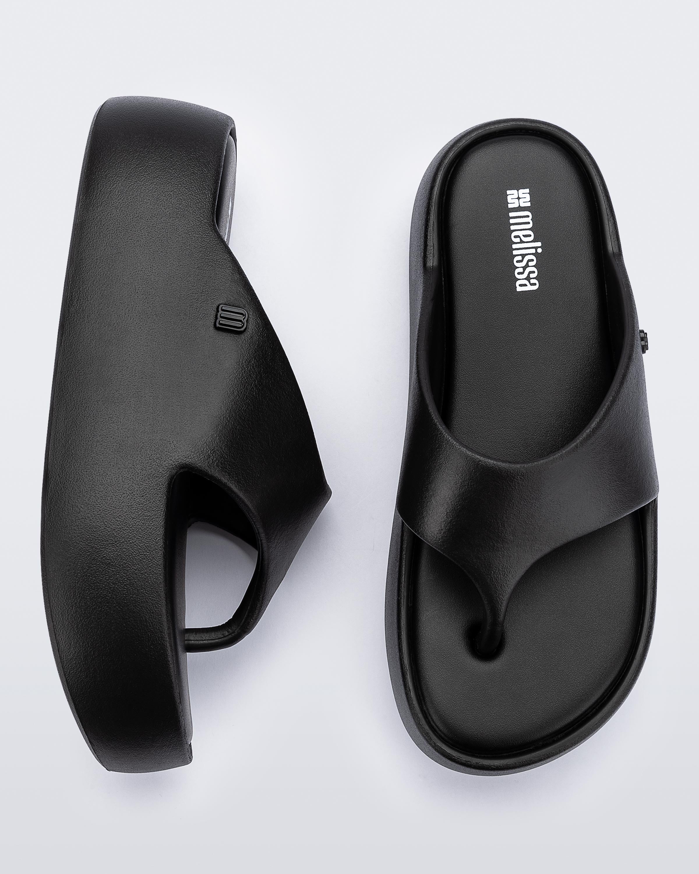 MELISSA FREE PLATFORM THONG-BLACK