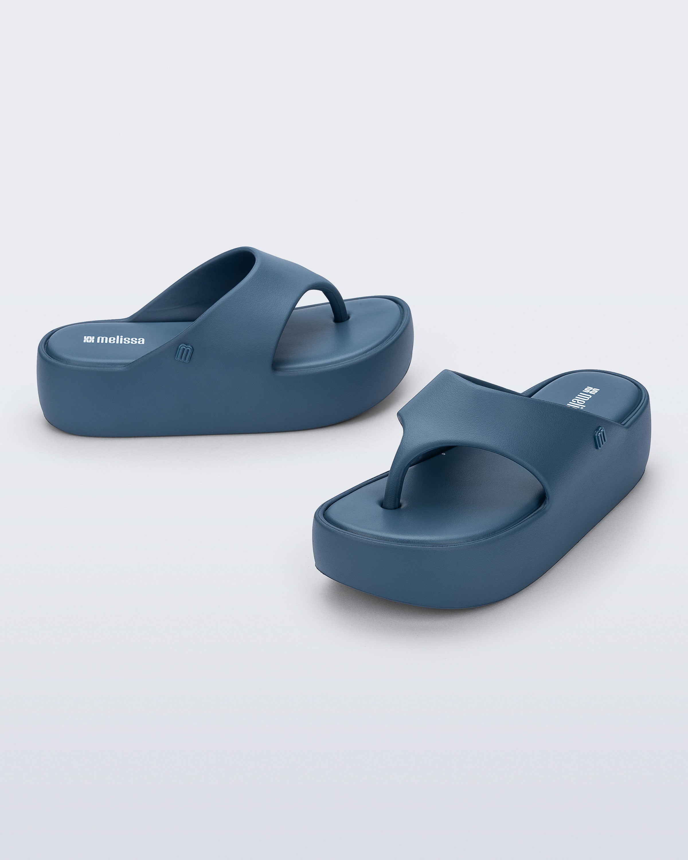 MELISSA FREE PLATFORM THONG -BLUE