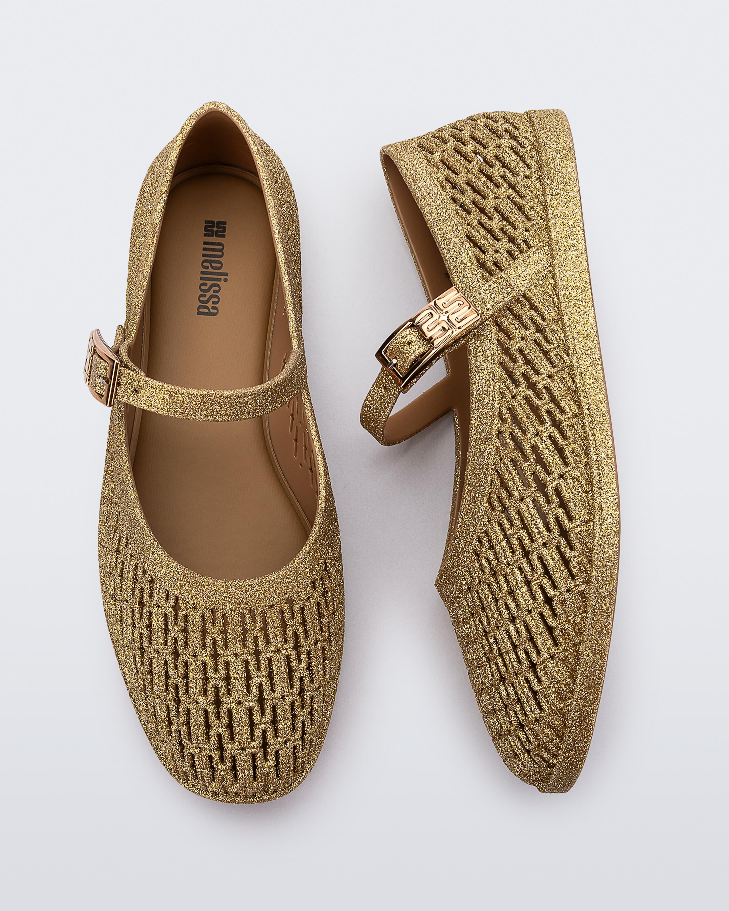 MELISSA HARPER GLITTER- BEIGE