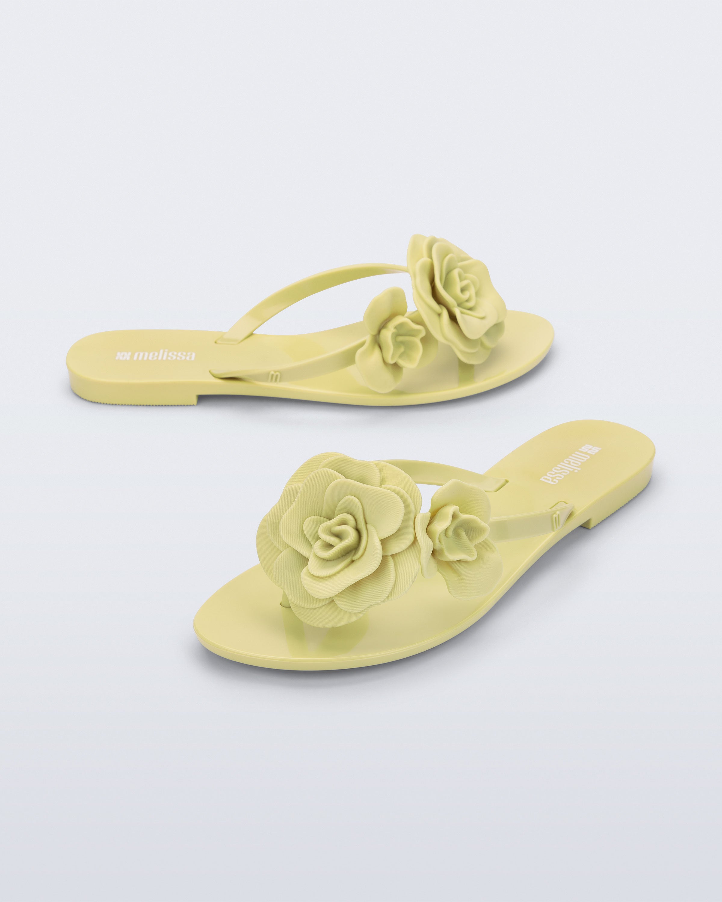 Melissa Harmonic Petals Flip Flop Green