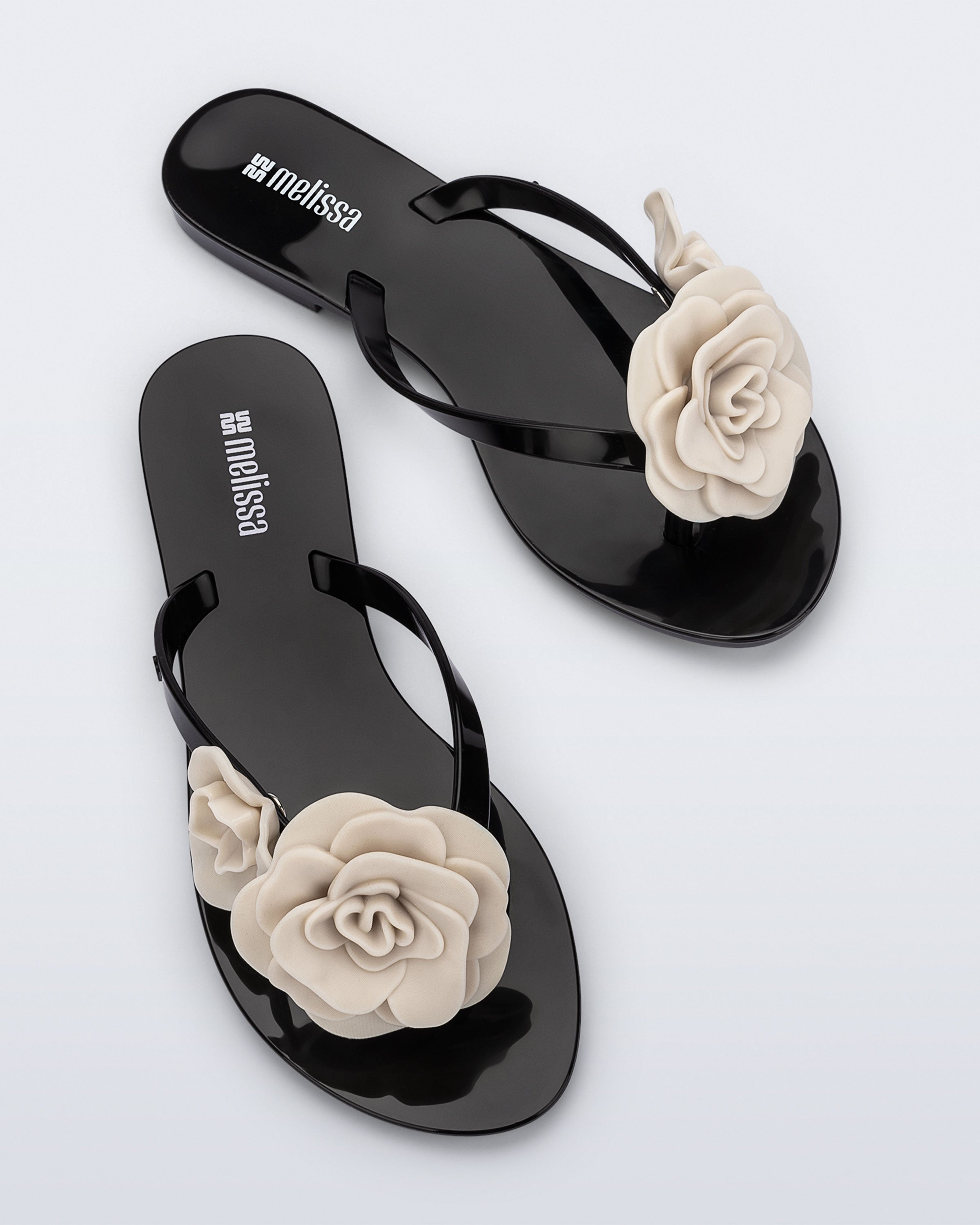Melissa Harmonic Petals Flip Flop Beige