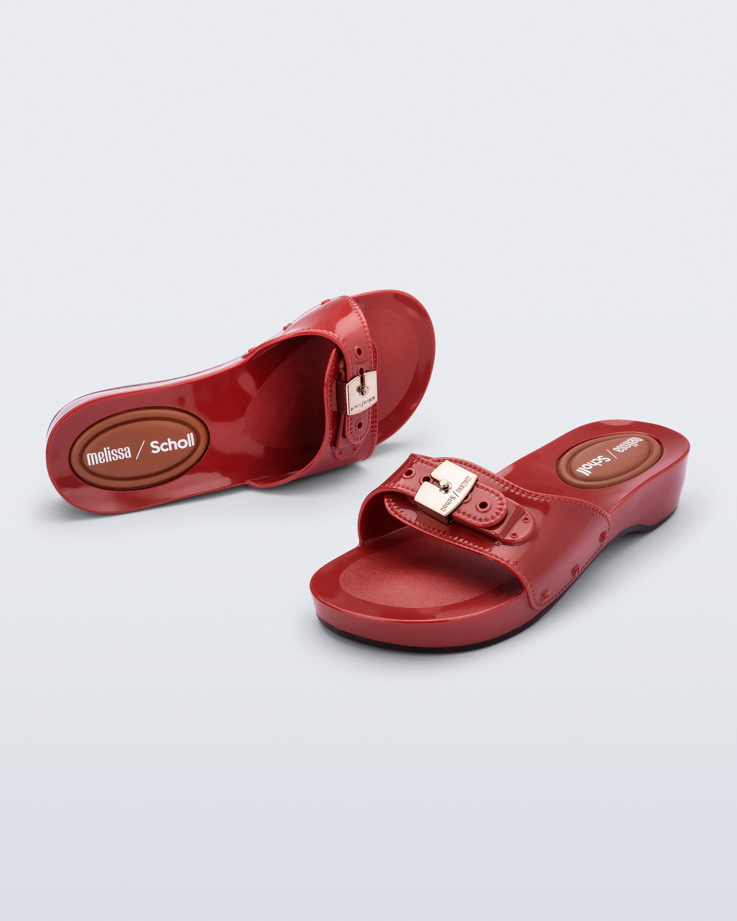 MELISSA PESCURA HEEL + SCHOLL RED