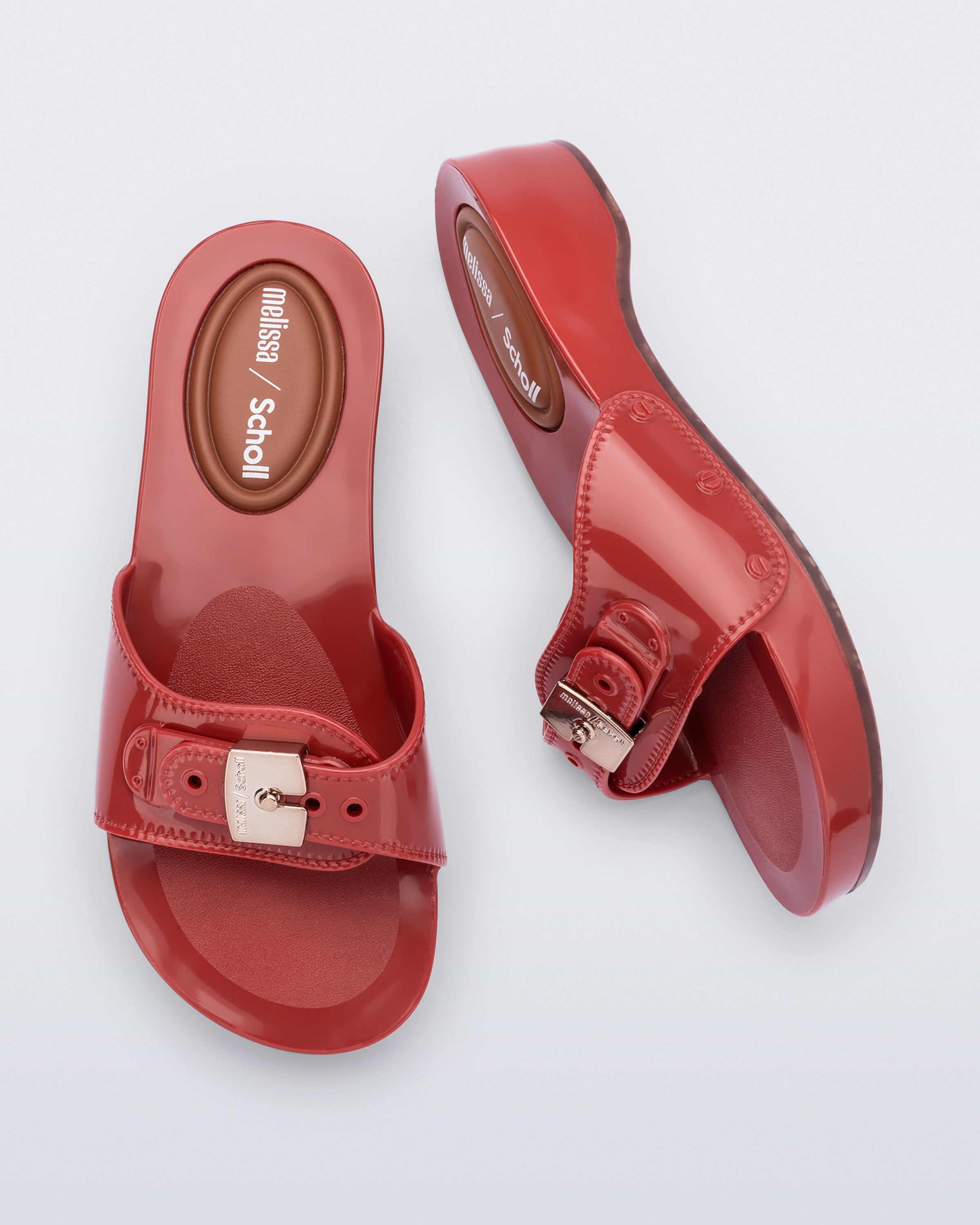 MELISSA PESCURA HEEL + SCHOLL RED