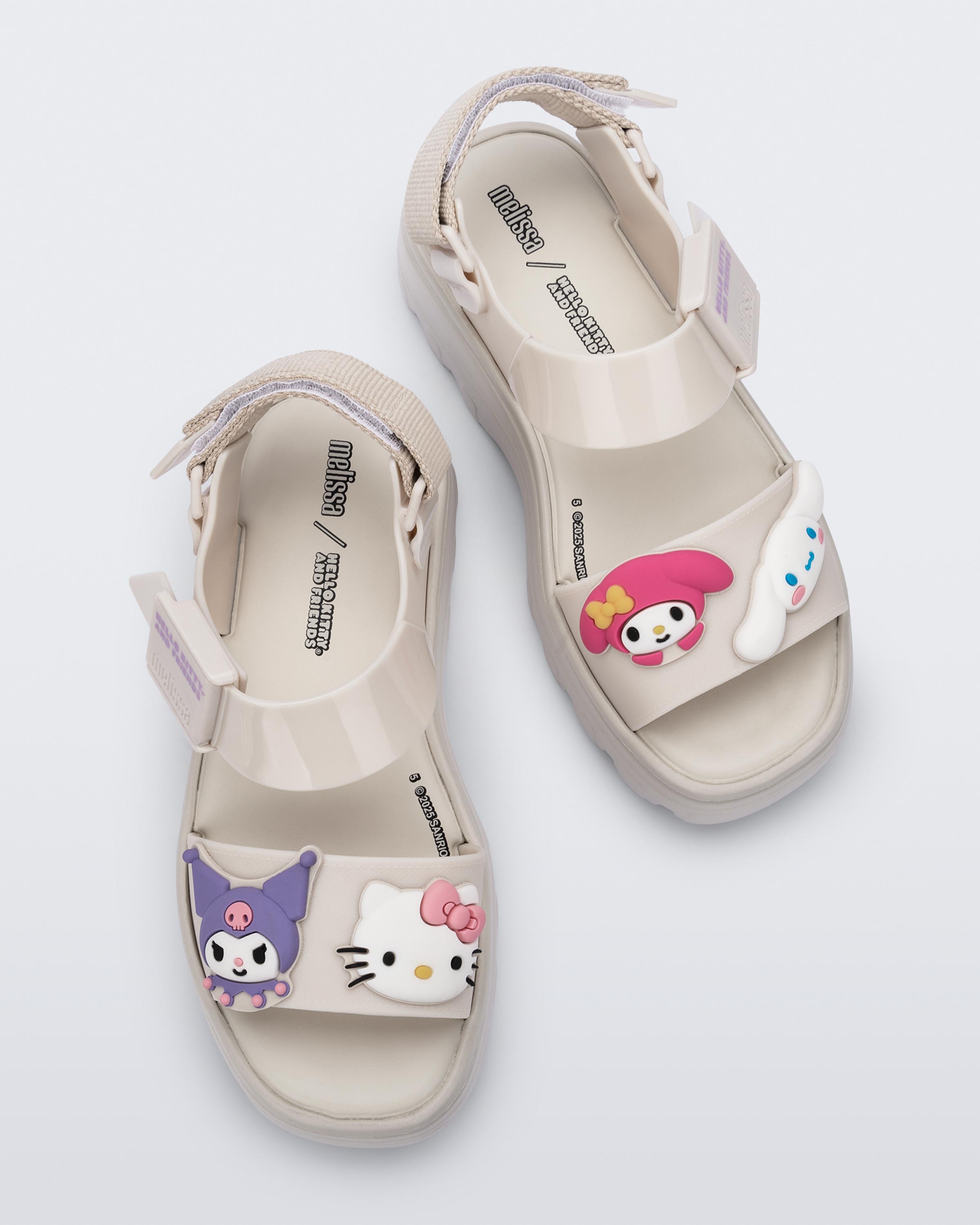 MELISSA KICK OFF SANDAL + HELLO KITTY BEIGE