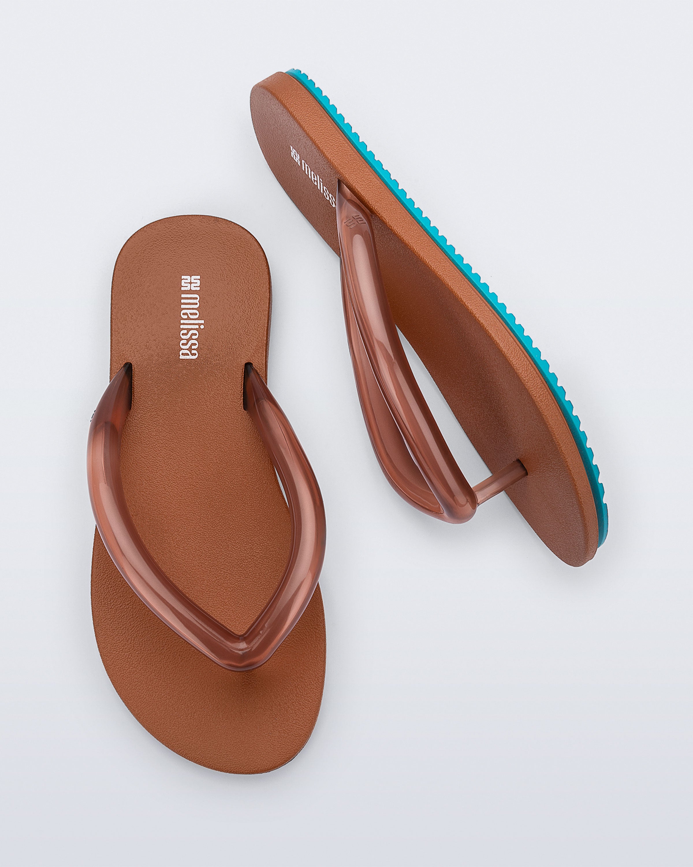 Melissa Flip Flop Air Flow Brown Blue