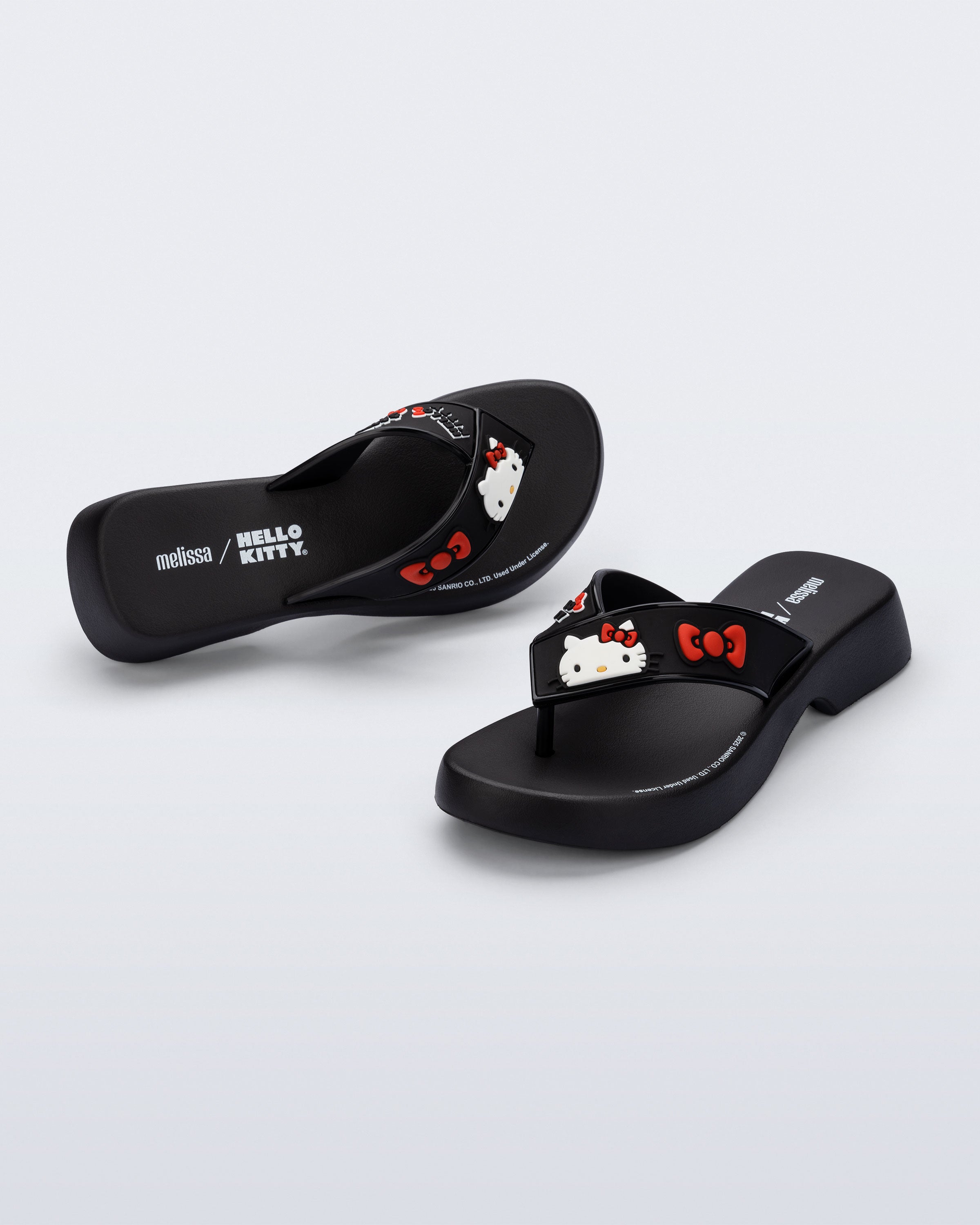 MELISSA FLATFORM + HELLO KITTY BLACK
