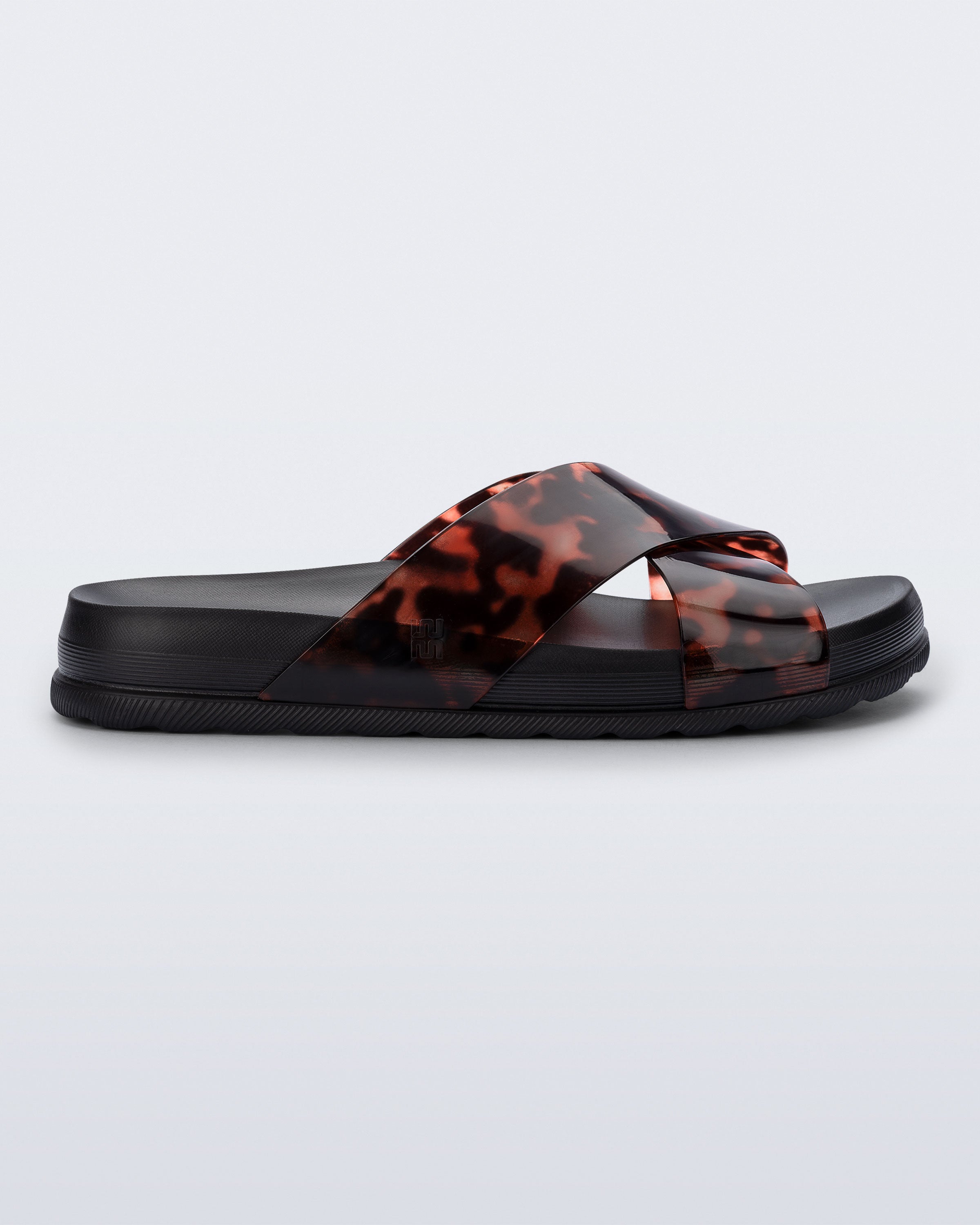 MELISSA COZY SLIDE II BLACK TORTOISE