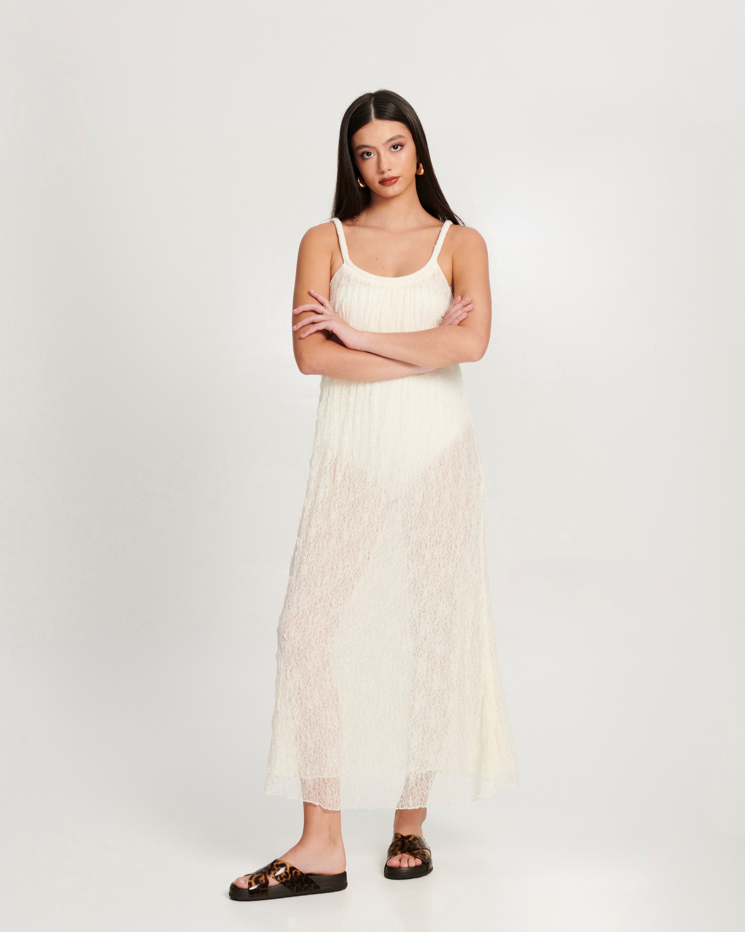 MELISSA COZY SLIDE II DARK BROWN