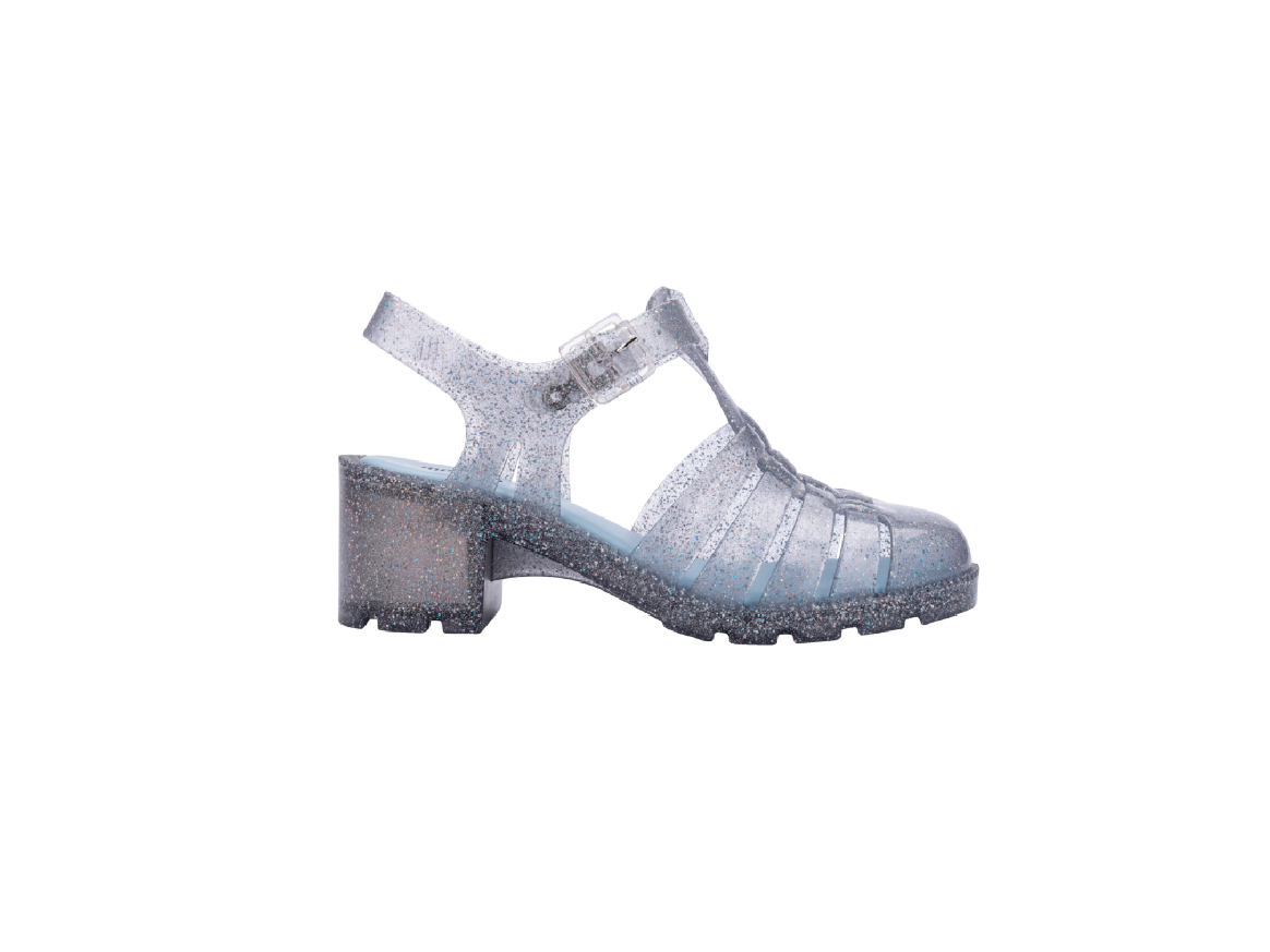 Kick Off Sandal in White/Glitter Clear – Melissa Shoes