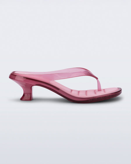 Melissa Thong Kitten Heel Pink