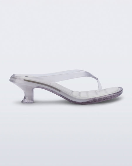 Melissa Thong Kitten Heel - Clear