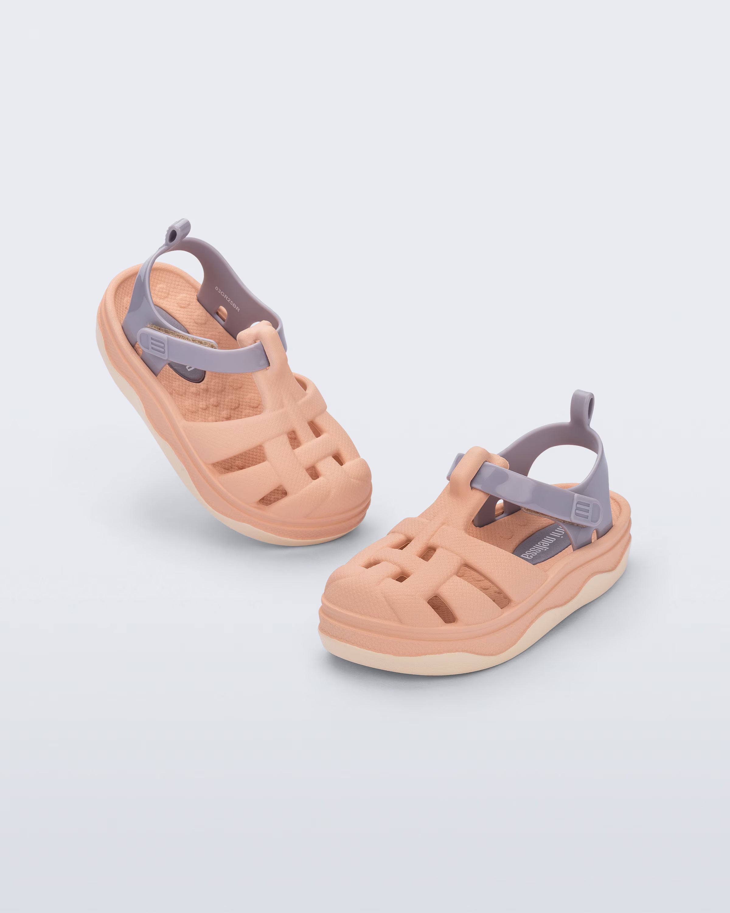 Mini Melissa Zig- Beige Grey