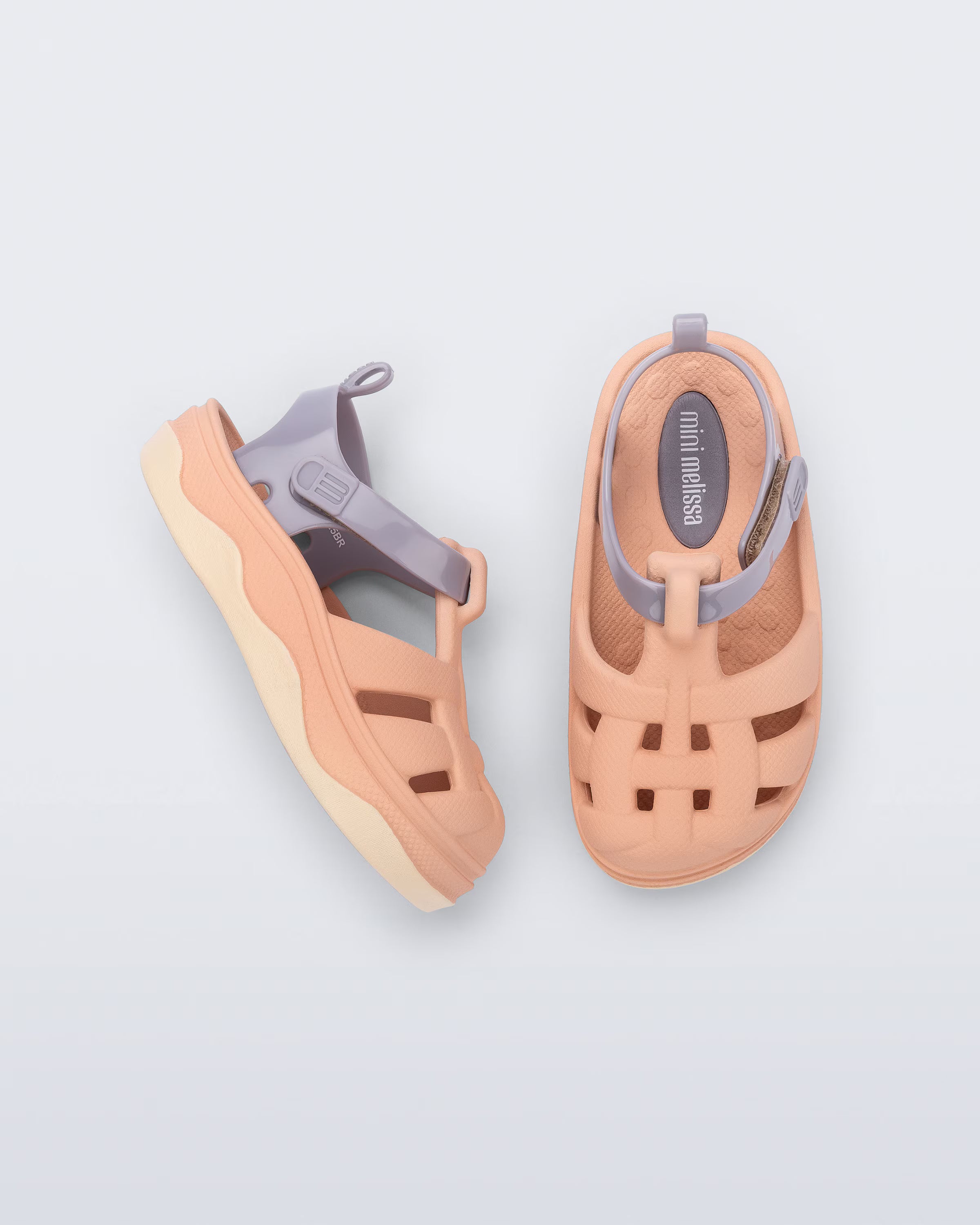 Mini Melissa Zig- Beige Grey