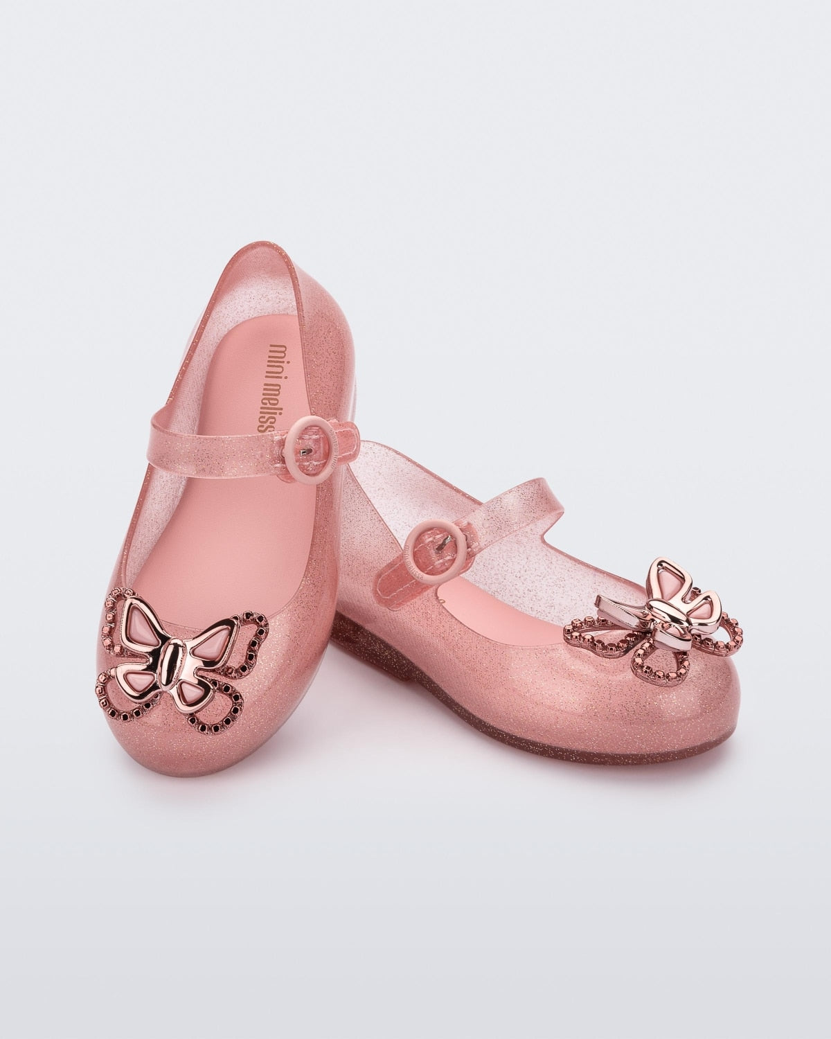 Mini Melissa Sweet Love Fly - Pink Glitter Rose