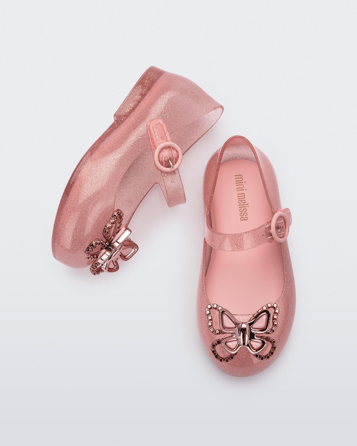 Mini Melissa Sweet Love Fly - Pink Glitter Rose