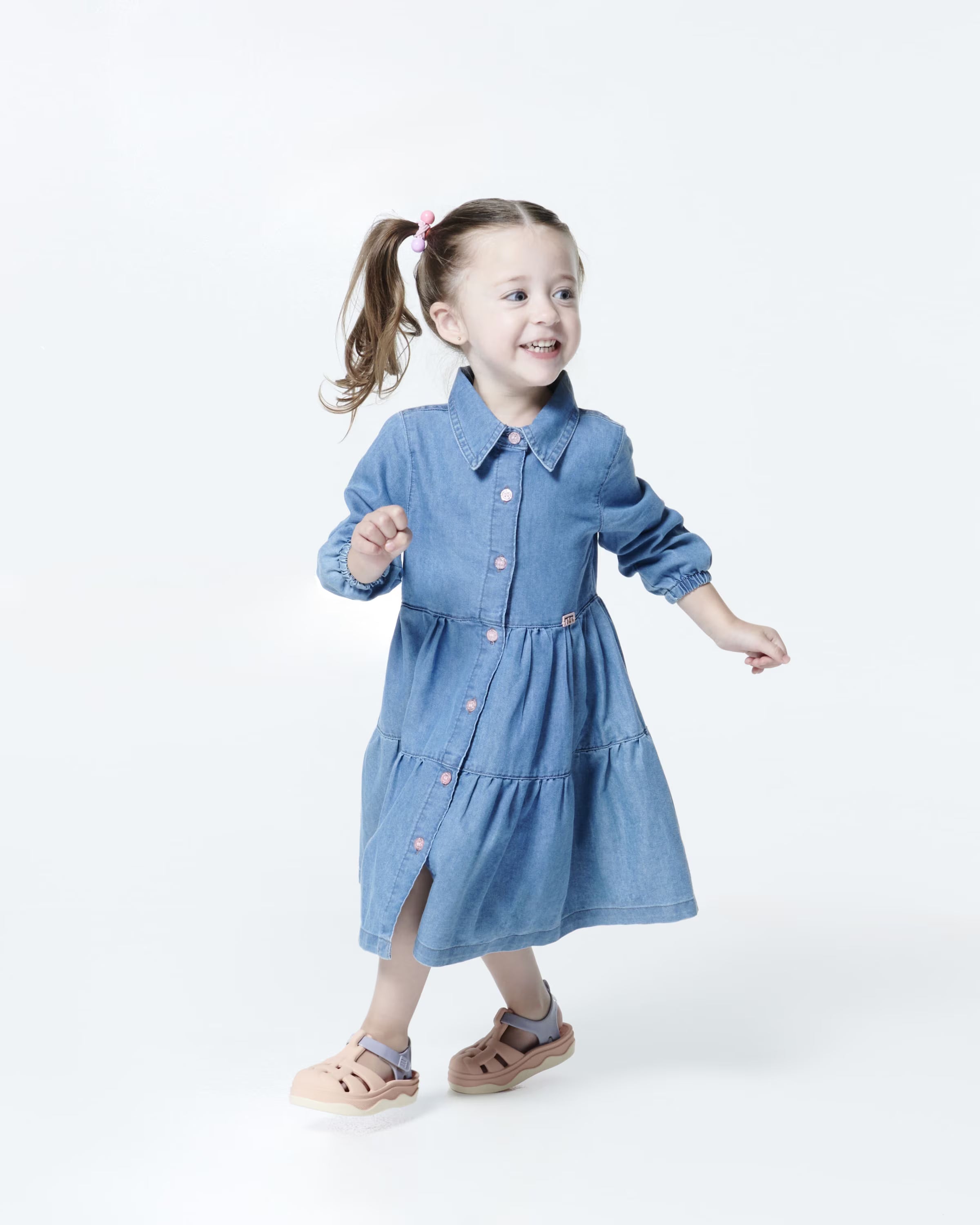 Mini Melissa Zig- Beige Grey
