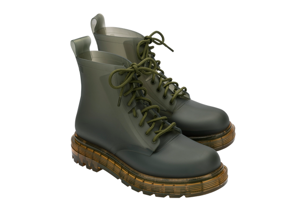 Green open hot sale toe boots