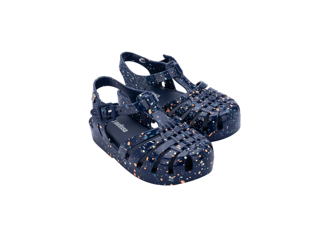 Mini Melissa Possession Print Kids- Blue