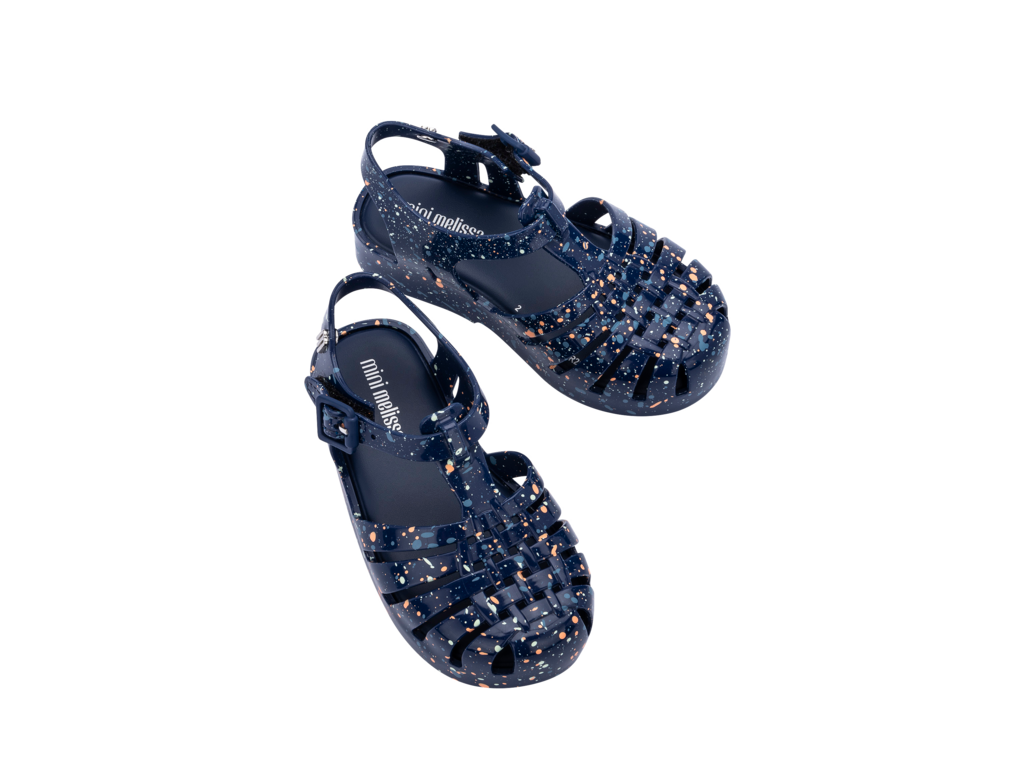 Mini Melissa Possession Print Kids- Blue