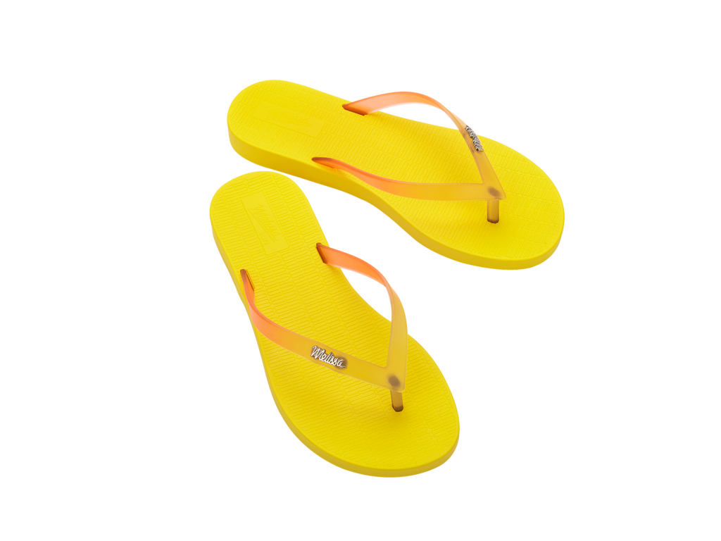 Melissa Sun Venice Flip Flop - Yellow Clear