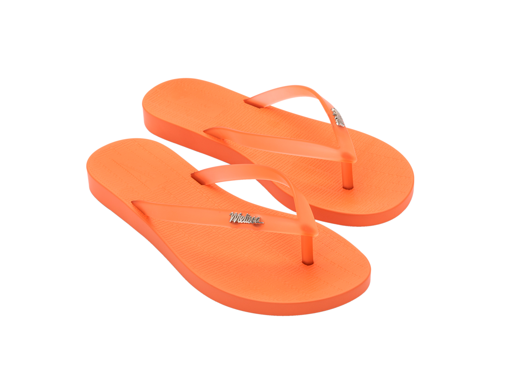 Melissa Sun Venice Flip Flop - Orange Clear