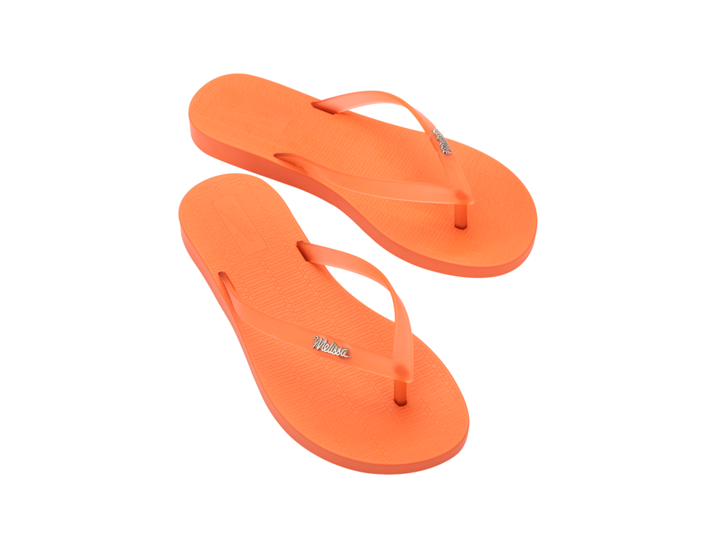 Melissa Sun Venice Flip Flop - Orange Clear
