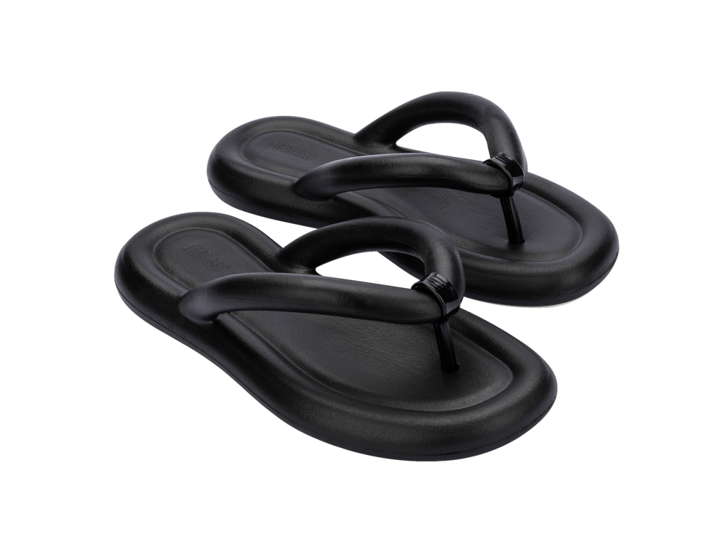 Melissa Flip Flop Free - Black/Beige