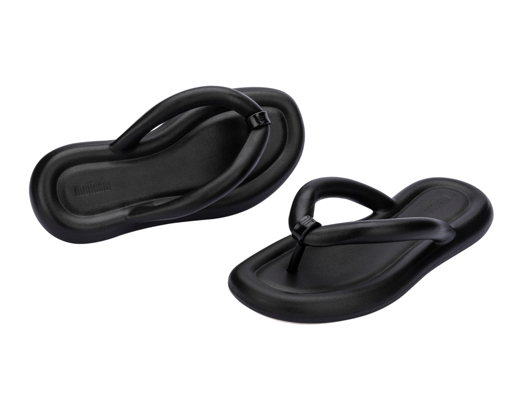 Melissa Flip Flop Free - Black/Beige