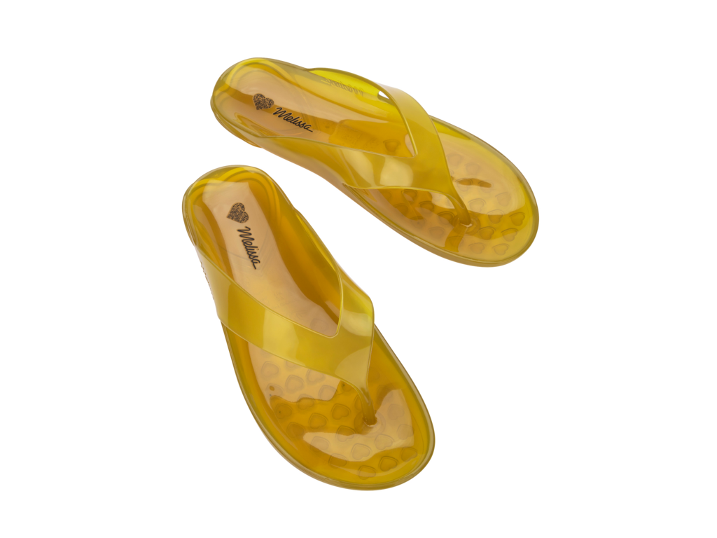 Melissa The Real Jelly Flip Flop - Clear Yellow
