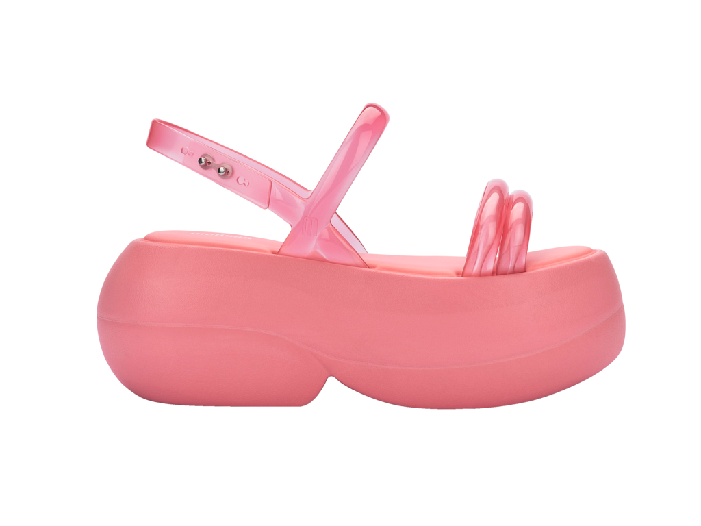 Pink platform jelly shoes sales