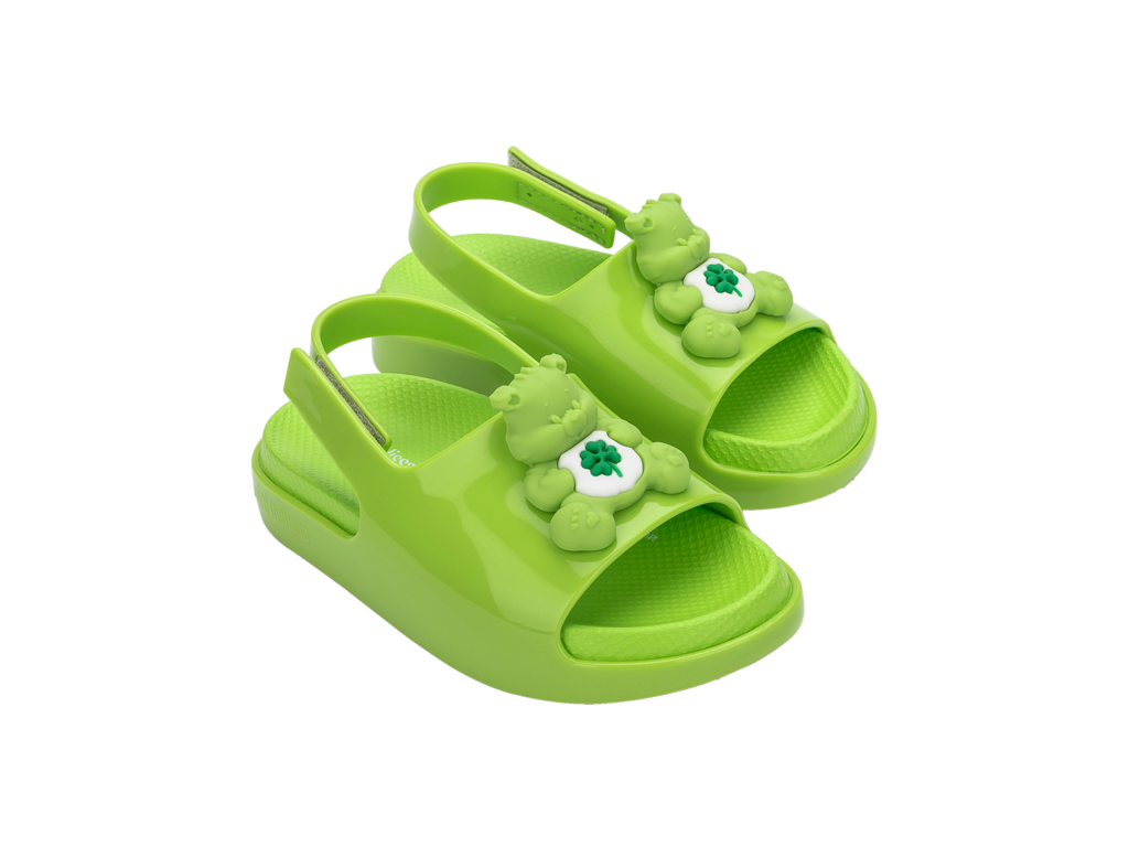 Mini Melissa Cloud Sandal + Care Bears BB - Green