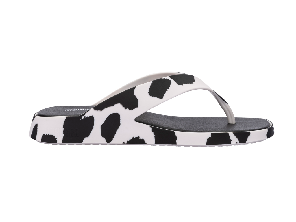 Melissa Brave Flip Flop - White Black