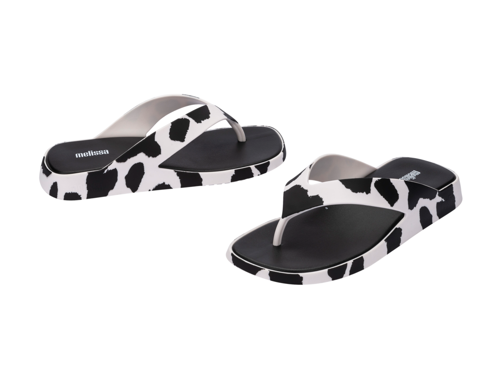 Melissa Brave Flip Flop - White Black