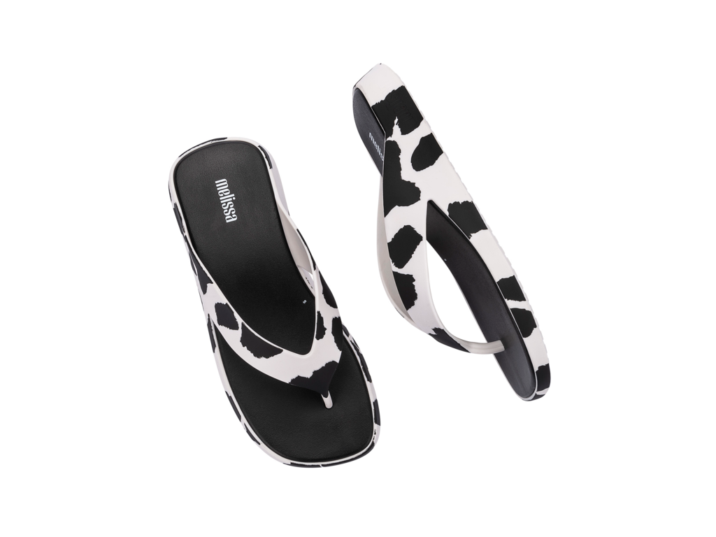 Melissa Brave Flip Flop - White Black