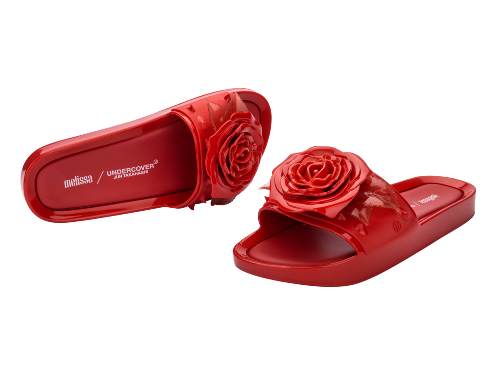 Melissa Beach Slide Spikes + Undercover - Red