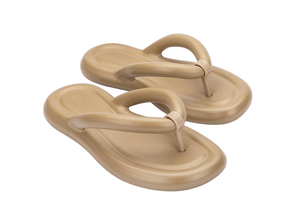 Melissa Flip Flop Free Shiny - Light Caramel