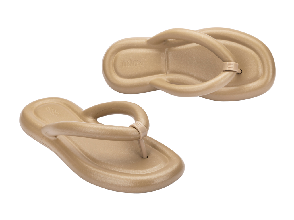 Melissa Flip Flop Free Shiny - Light Caramel