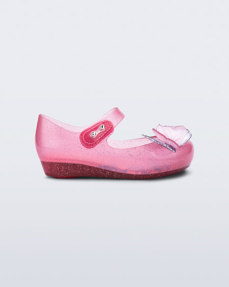 Mini Melissa Ultragirl Fly III Glitter Pink