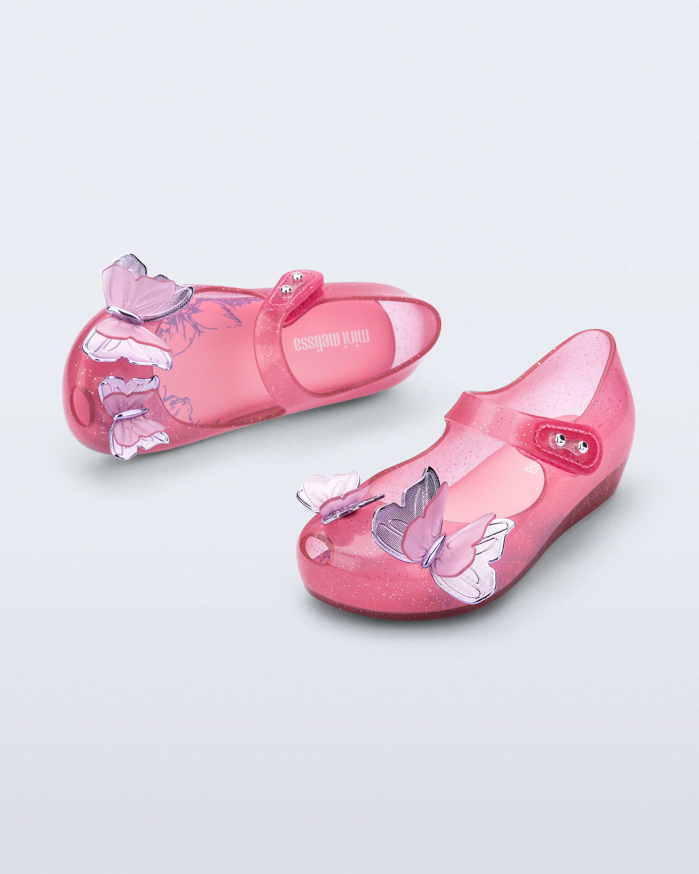 Mini Melissa Ultragirl Fly III Glitter Pink