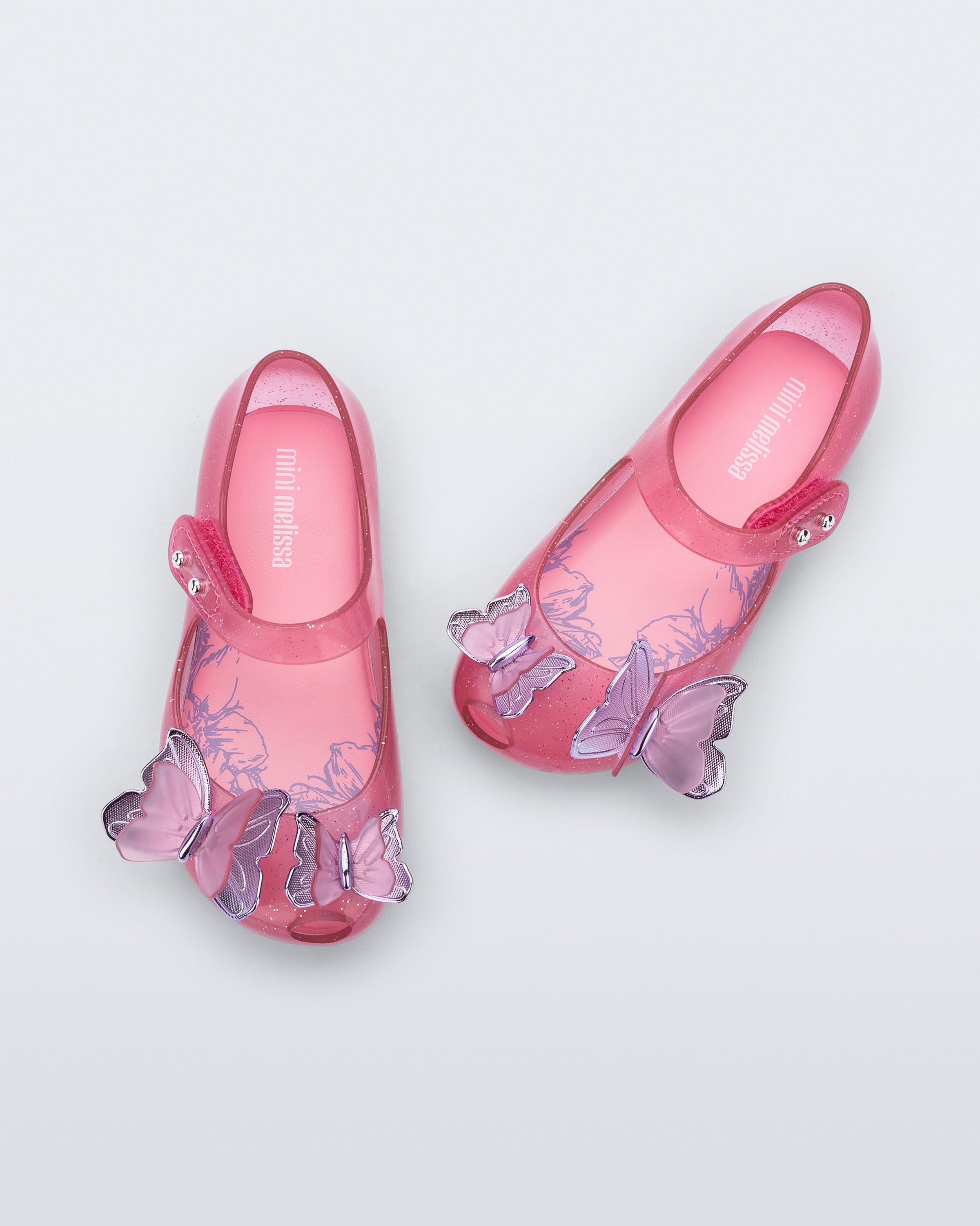 Mini Melissa Ultragirl Fly III Glitter Pink