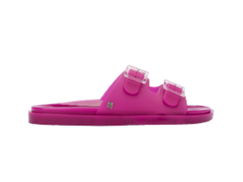 Melissa Wide Slide - Neon Pink