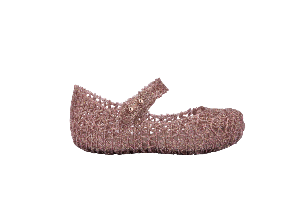 Mini melissa 2025 campana pink glitter
